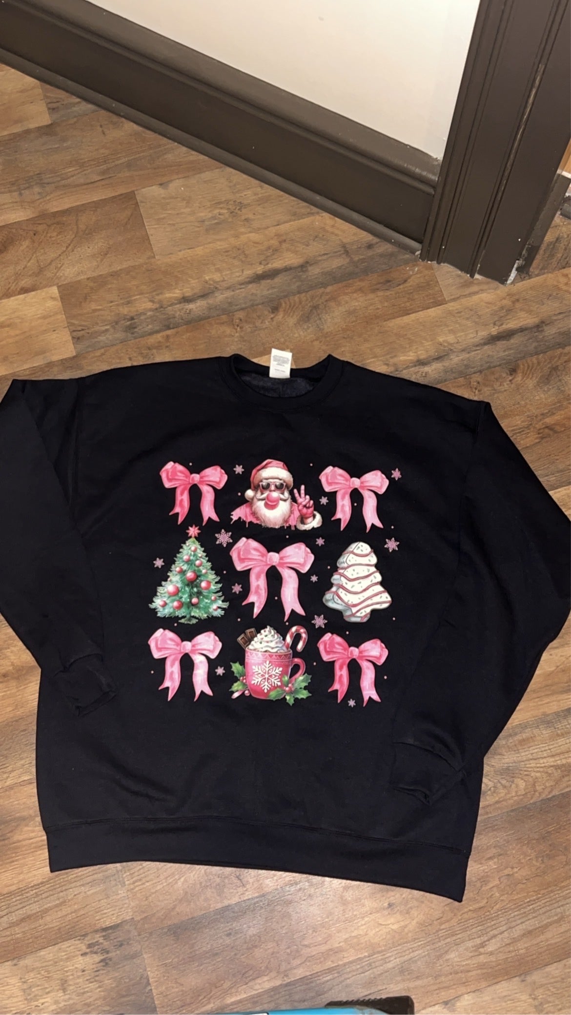Bow Santa Crewneck